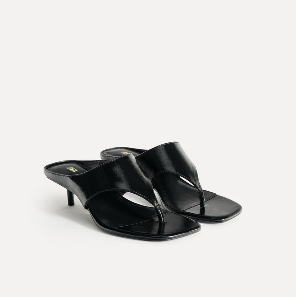 Zara Collection Black Heeled Sandals
